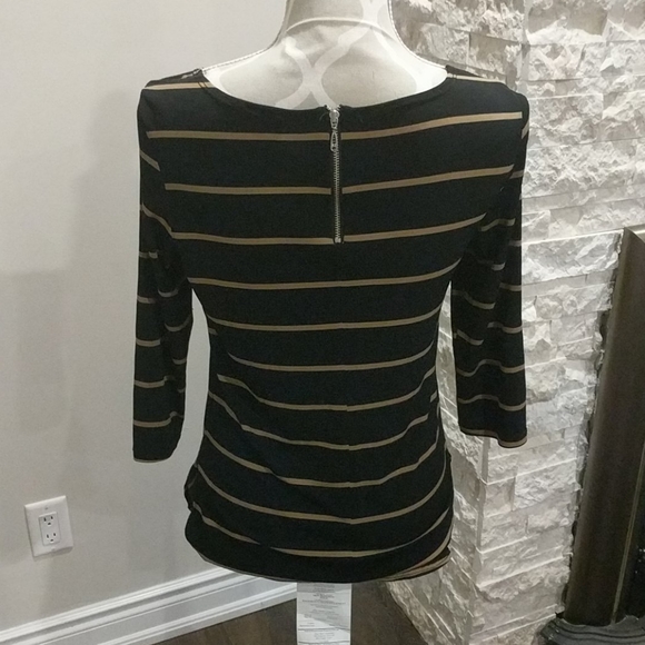 Jules & Leopold striped 3/4 sleeve top - Picture 3 of 4